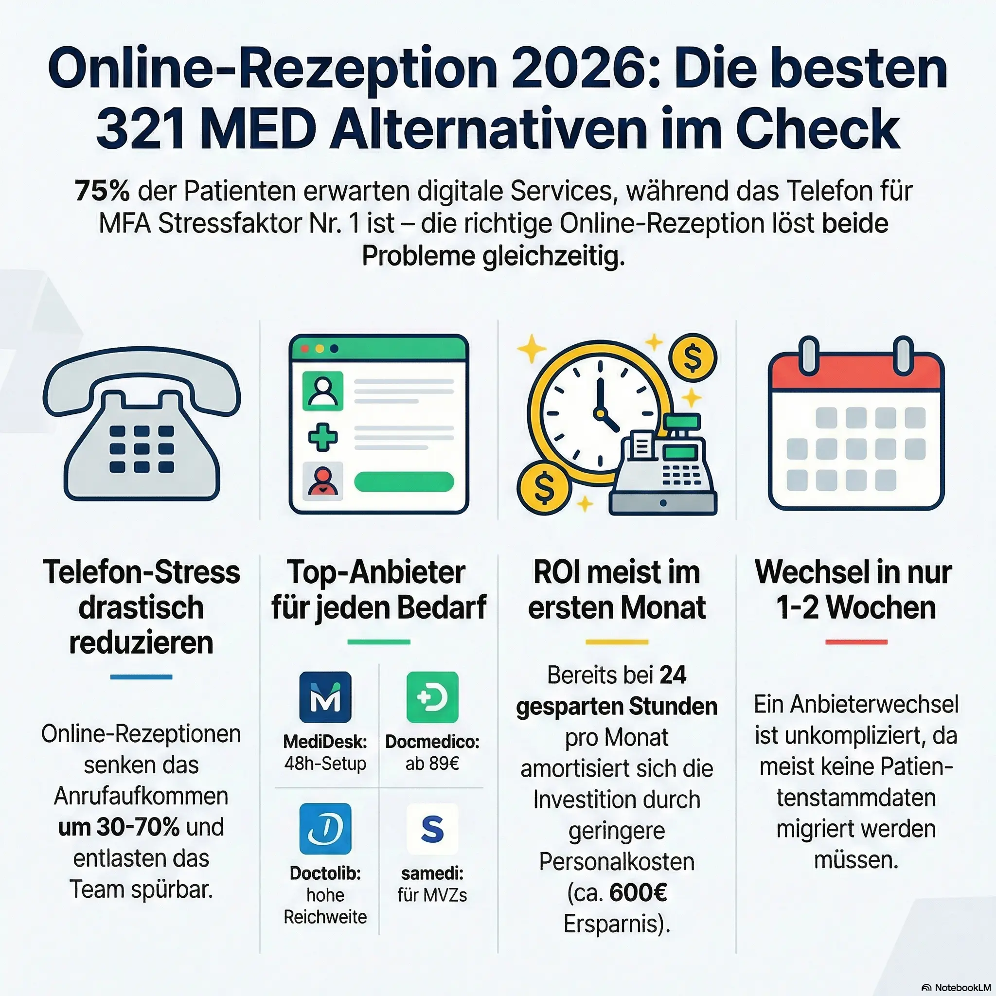 321 MED Alternative - Online-Rezeption Anbieter im Vergleich 2026